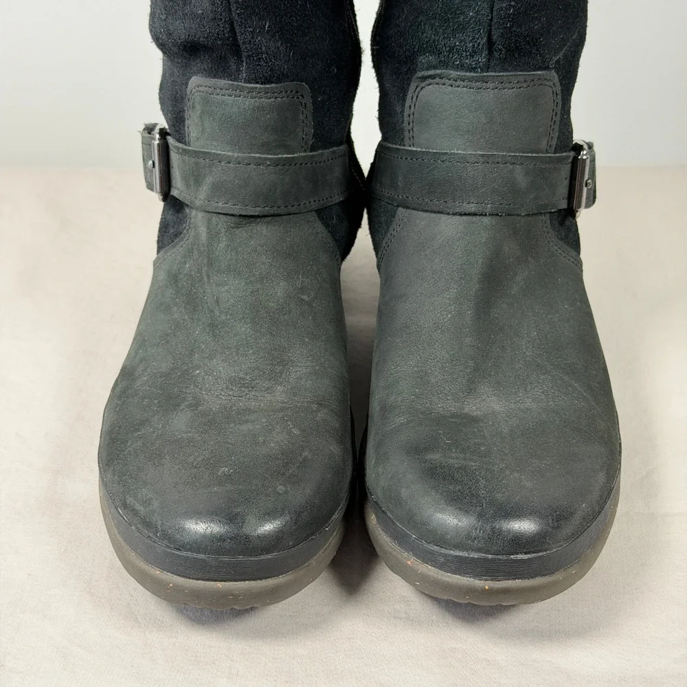 UGG THOMSEN Womens 6 Waterproof Riding Boots‎ Shearling Lined Suede 1005268